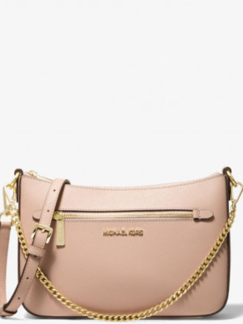 Michael Kors Jet Set Bag Saffiano Leather Crossbody & Shoulder Bag Chain BUFF - Picture 14 of 16